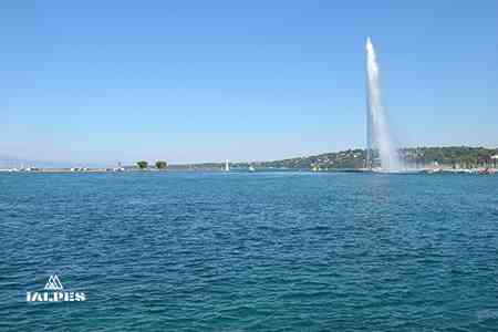Le jet d'eau de Genève, Suisse