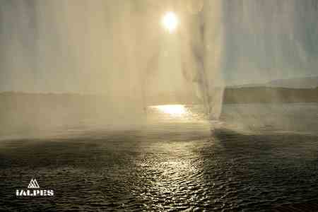Genève, le panache du jet d'eau.