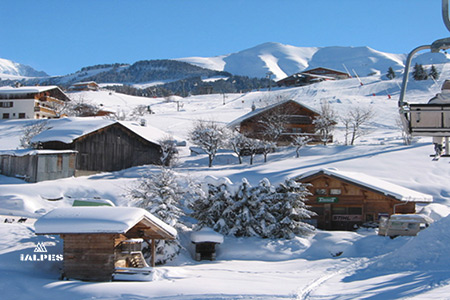 Haute-Savoie, Megève chalets en hiver