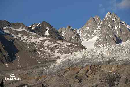 Vus sur le glacier d'Argentière