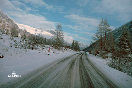 Haute-Savoie, col des Montets en hiver