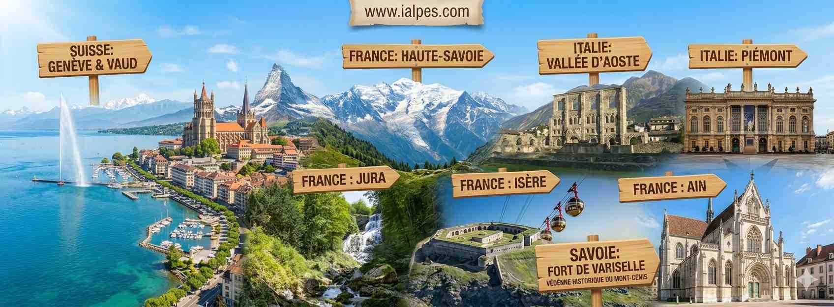Guide touristique Alpes du Nord : châteaux, abbayes et réservations d'hôtels