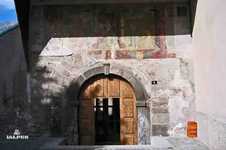 Aoste, fresques de la Congregazione delle suore di San Giuseppe.