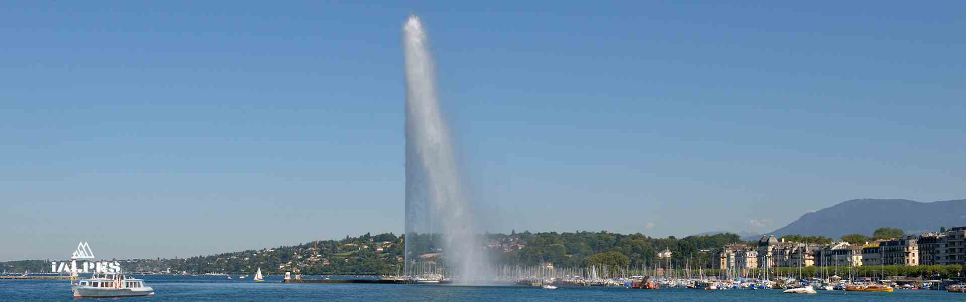 >Jet d'eau à Genève, Suisse