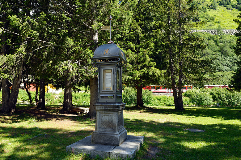 Valais, Gletsch, colonne-metéo Wilhelm Lambrech