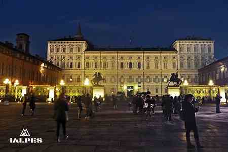 Palais royal à Turin dans le Piemont, Italie