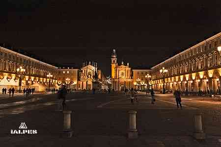 Place San Carlo à Turin, Italie