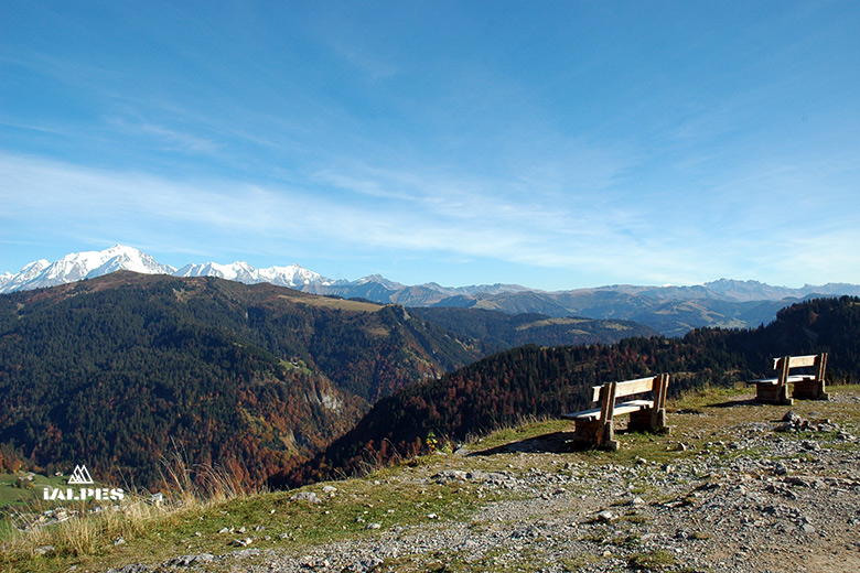 Haute-Savoie, panorama sur le Mont-Blanc