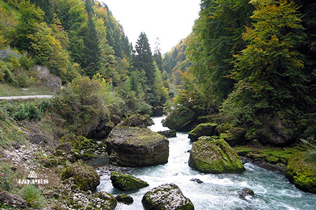 Haute-Savoie, gorges de la Dranse.