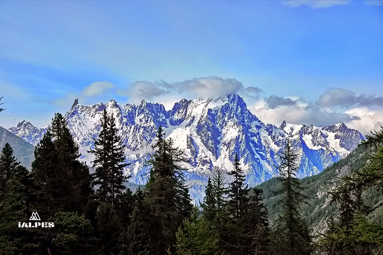 Panorama sur le Mont-Blanc