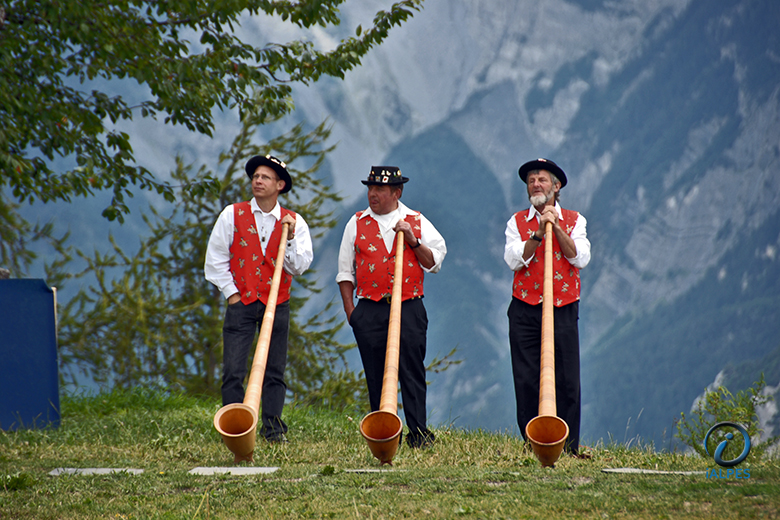 Festival de cors des Alpes à Nendaz, Valais, Suisse