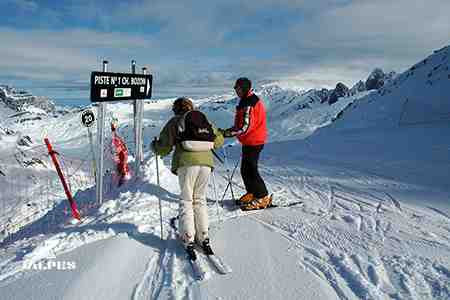 Piste ski du Brévent à Chamonix, Haute-Savoie