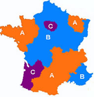 zones vacances scolaires