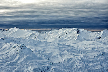 Les 3 Vallées depuis Saint Martin de Belleville