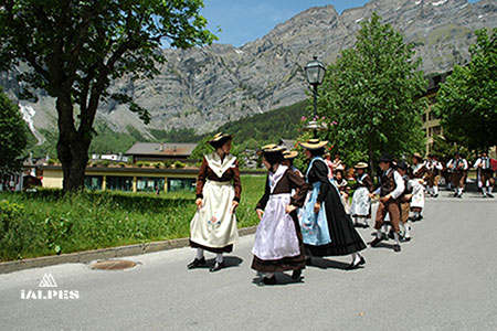 Fête folklorique en Valais