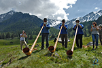 Animations cor des Alpes à l'Inalpe, Suisse