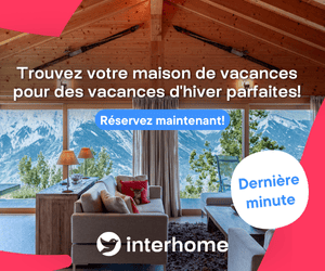 Bannière Interhome pour location appartement de vacances