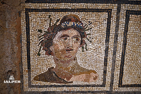 Mosaïque de Boscéaz, canton de Vaud, Suisse